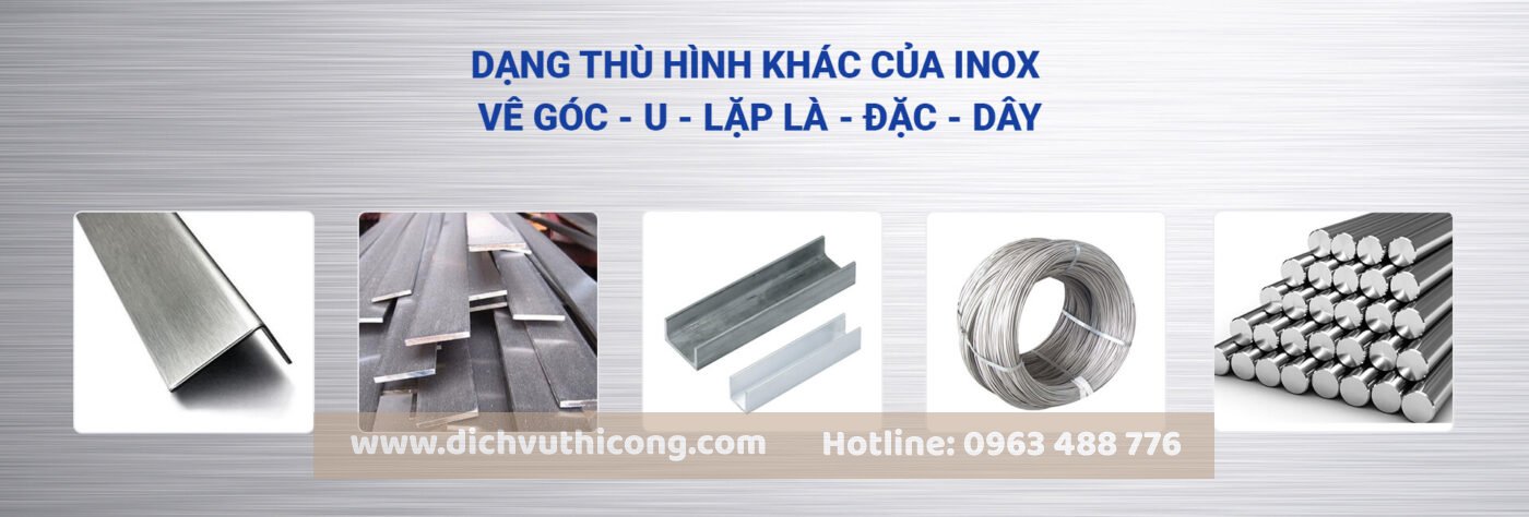 Hình dạng của inox